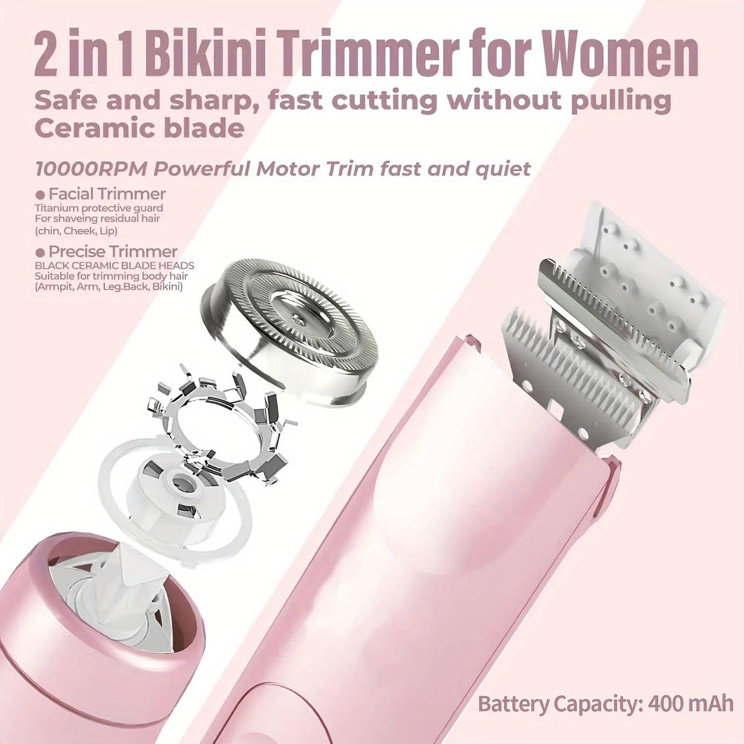 2 in 1 Dual Head Shaver
