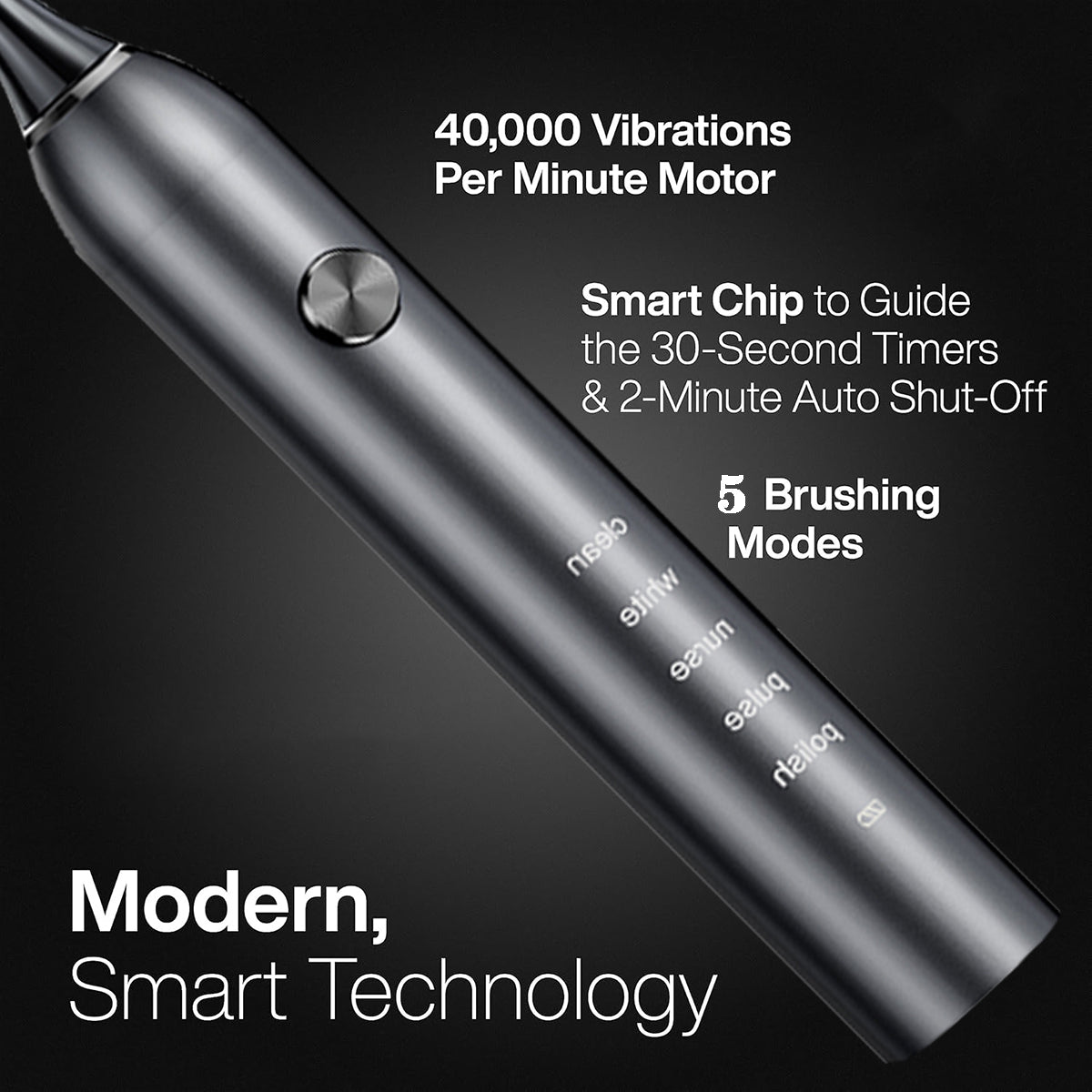 Electric Toothbrush, grey Color, Rechargeable