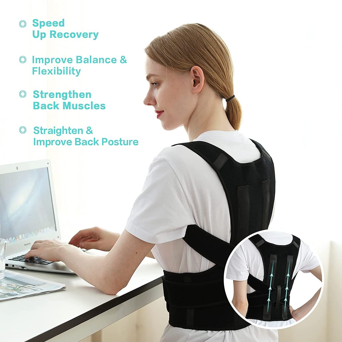 Adjustable Posture Corrector Belt / حزام قابل للتعديل لتصحيح القوام